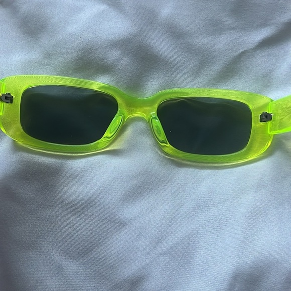 “Neon Rectangle Sunglasses” - Picture 3 of 5